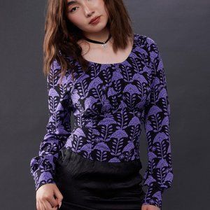 The Witcher Yennefer Flowers Girls Long-Sleeve Top